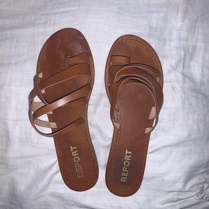Brown Report Sandals